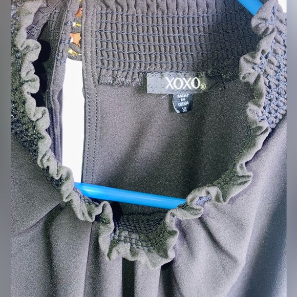 XOXO Juniors Asymmetrical-Hem Mock-Neck Top XL Vintage - Picture 6 of 7